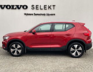 Volvo XC40 używane czerwone bok