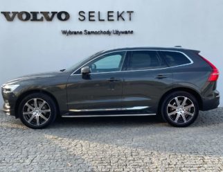 Volvo XC60 używane ciemne szare bok