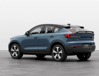 Volvo C40 kolor lakieru Fjord Blue tył