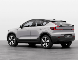 Volvo C40 kolor lakieru Silver Dawn tył