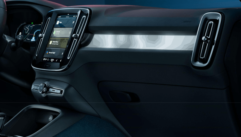 Volvo C40 Recharge elementy dekoracyjne Topography