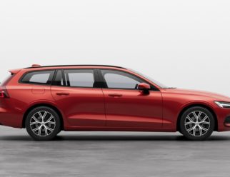 Volvo V60 kolor lakieru Fusion Red bok