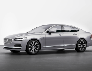 Volvo S90 Recharge kolor Silver Dawn przód