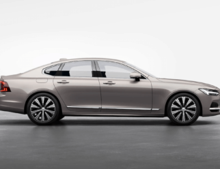 Volvo S90 Recharge kolor Bright Dusk bok
