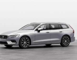 Volvo V60 Recharge kolor Silver Dawn przód