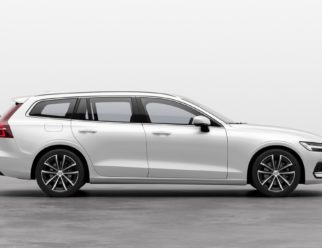 Volvo V60 Recharge kolor Crystal White bok