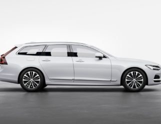 Volvo V90 Recharge kolor Crystal White bok
