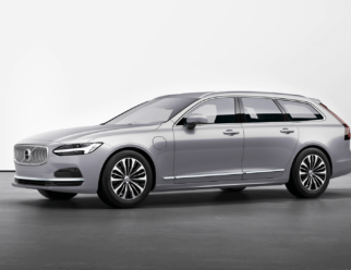 Volvo V90 Recharge kolor Silver Dawn przód